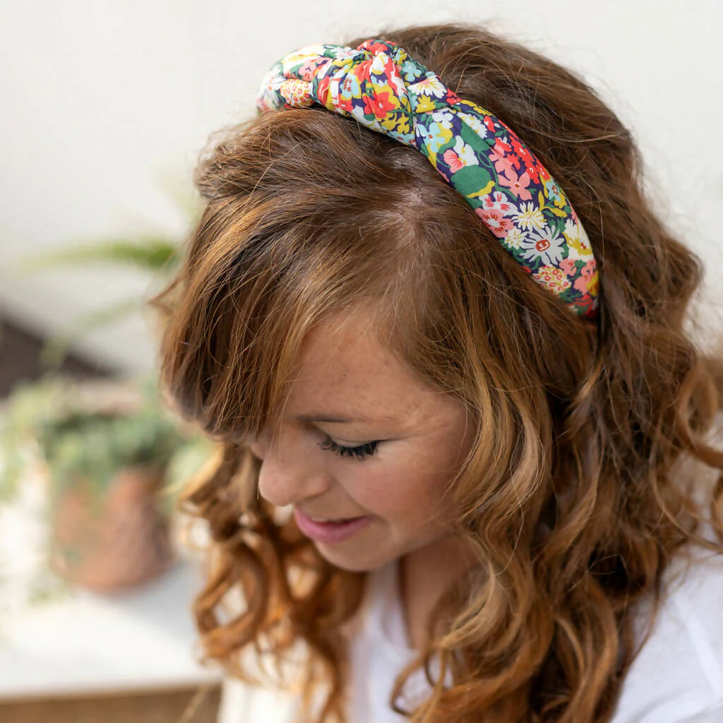 Liberty Padded Knot Headband - Thorpe C Print - Image 2