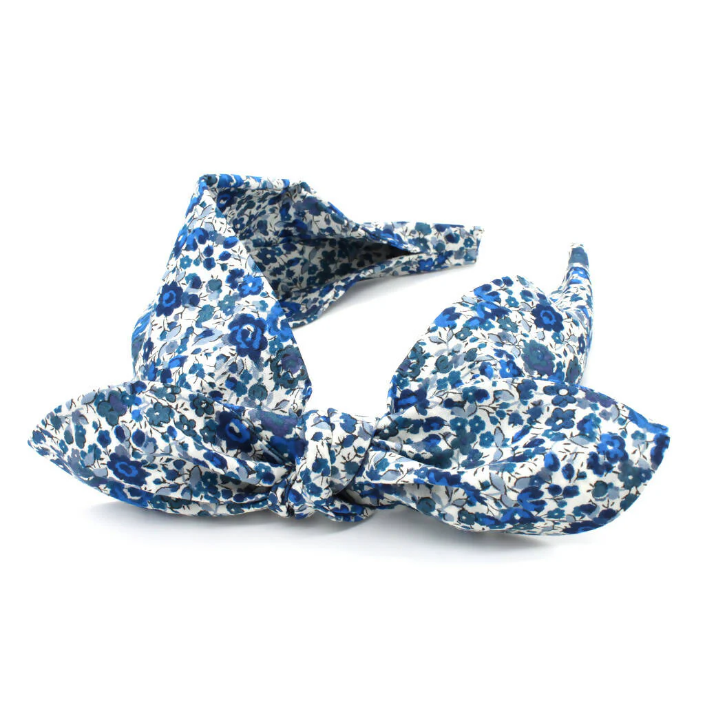 Liberty Side Bow Headband - Emma and Georgina B Print - Image 3