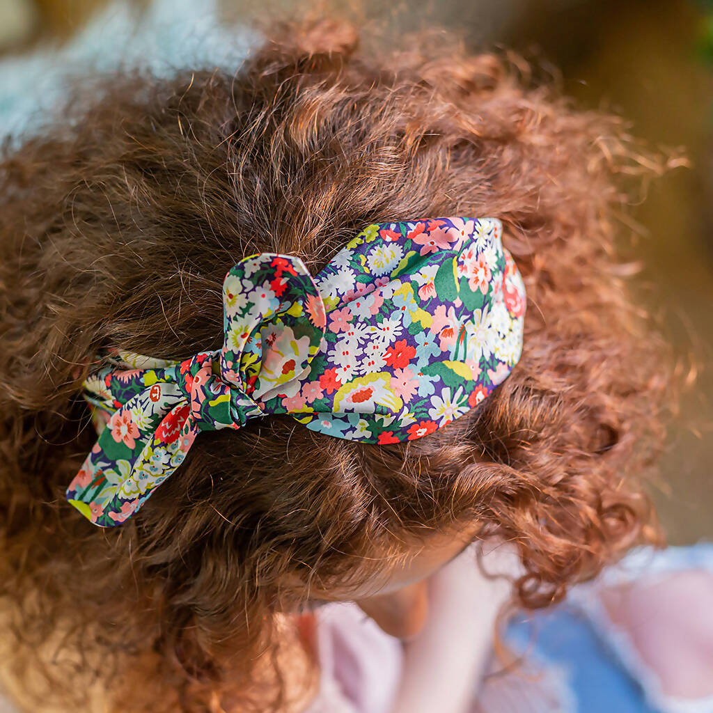Liberty Side Bow Headband - Thorpe C Print - Image 3