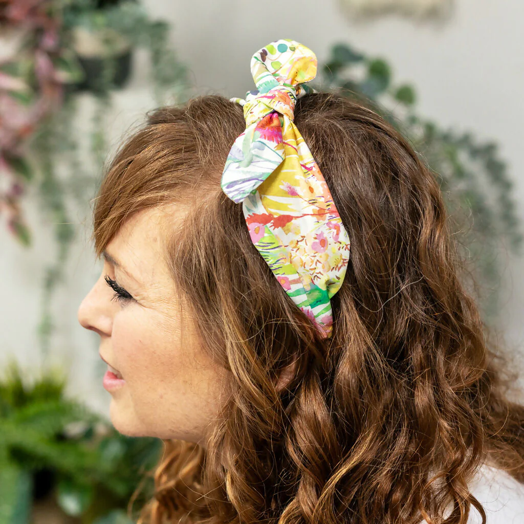 Liberty Side Bow Headband - Tresco F Print - Image 2