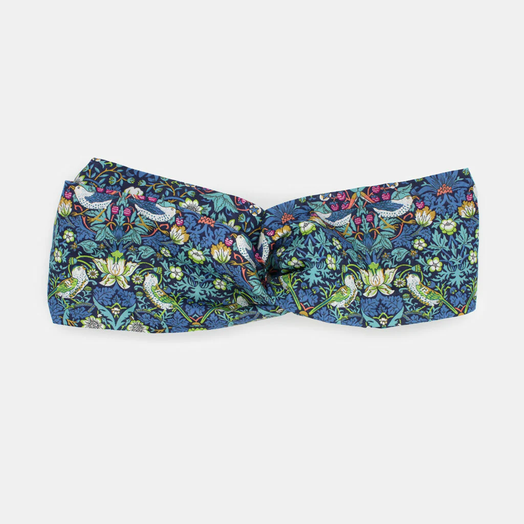 Liberty Twist Headband - Strawberry Thief J Print - Image 2
