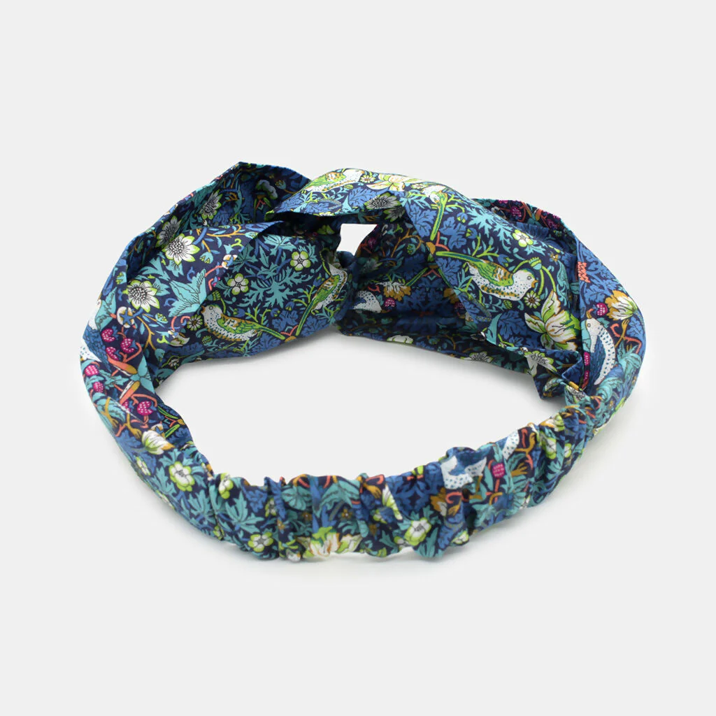 Liberty Twist Headband - Strawberry Thief J Print - Image 3