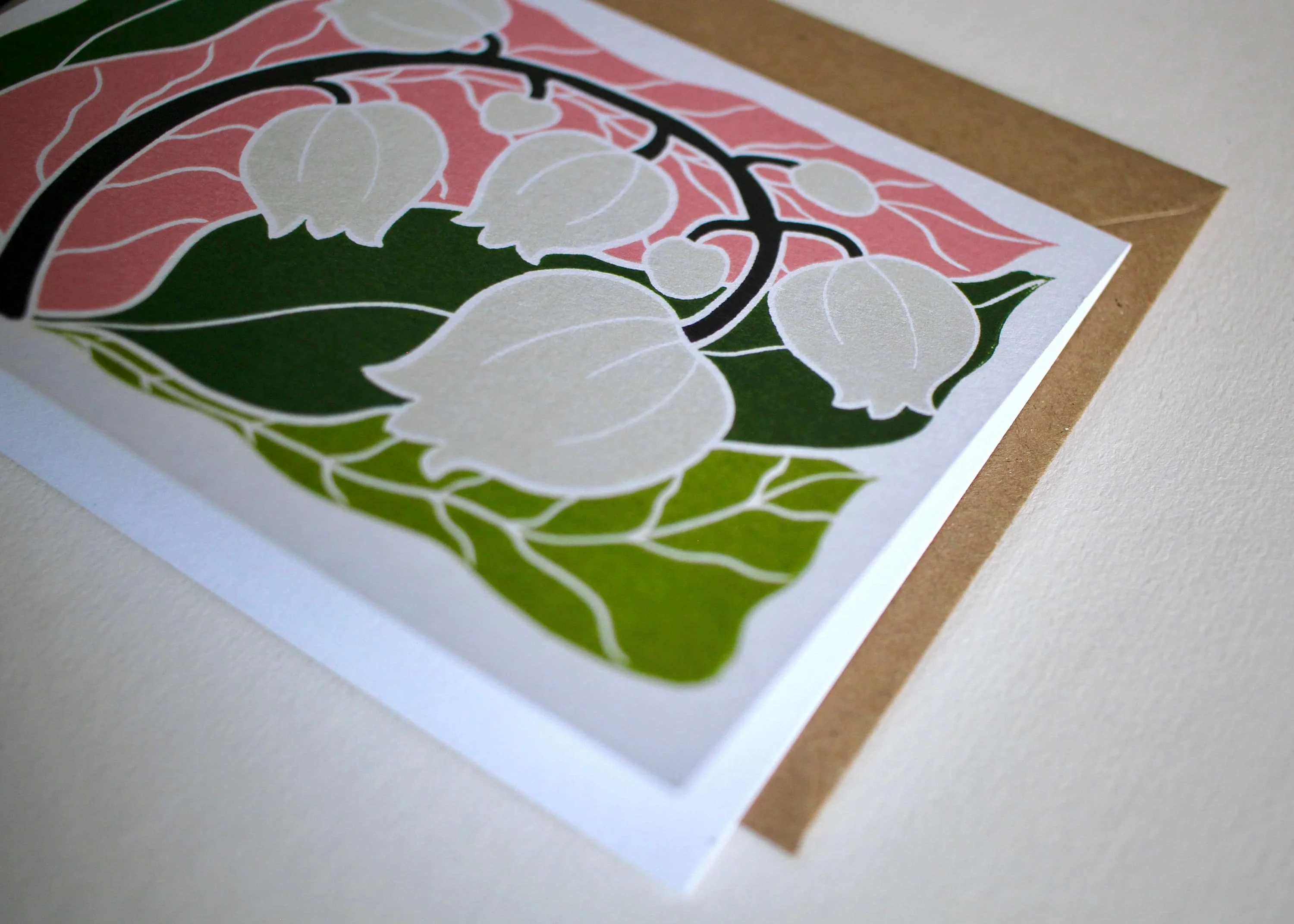 Lily of the Valley (May Birthday) Flower Card | Single Card & Envelope - Image 5