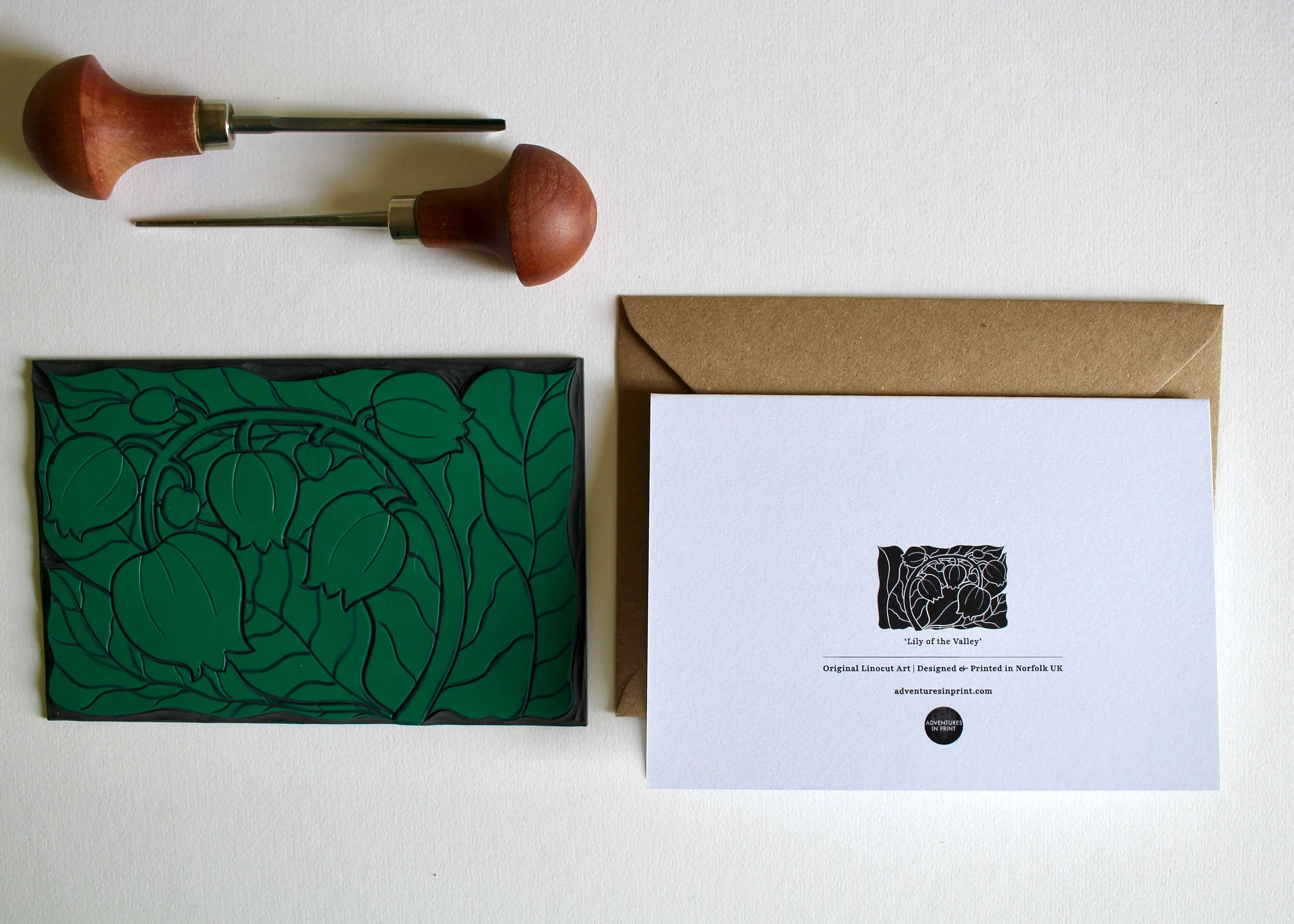 Lily of the Valley (May Birthday) Flower Card | Single Card & Envelope - Image 6