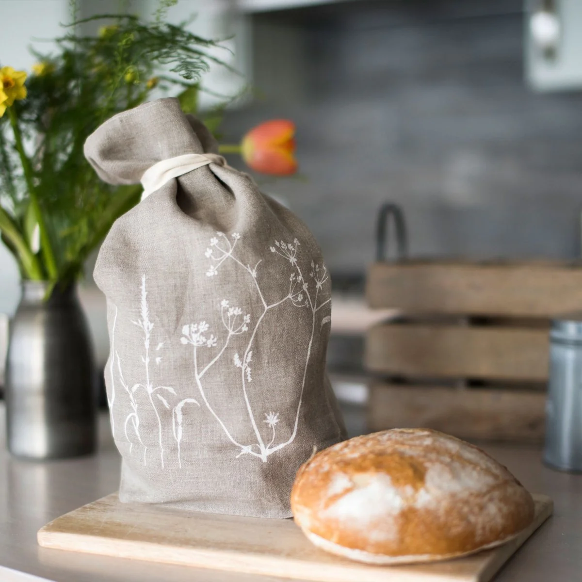 Linen Bread Bag - Hedgerow Collection - Image 9