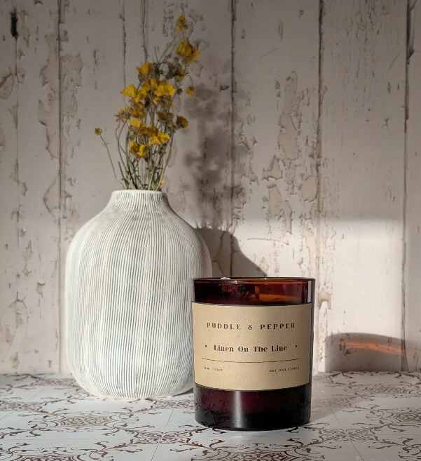 Linen on The Line Soy Candle