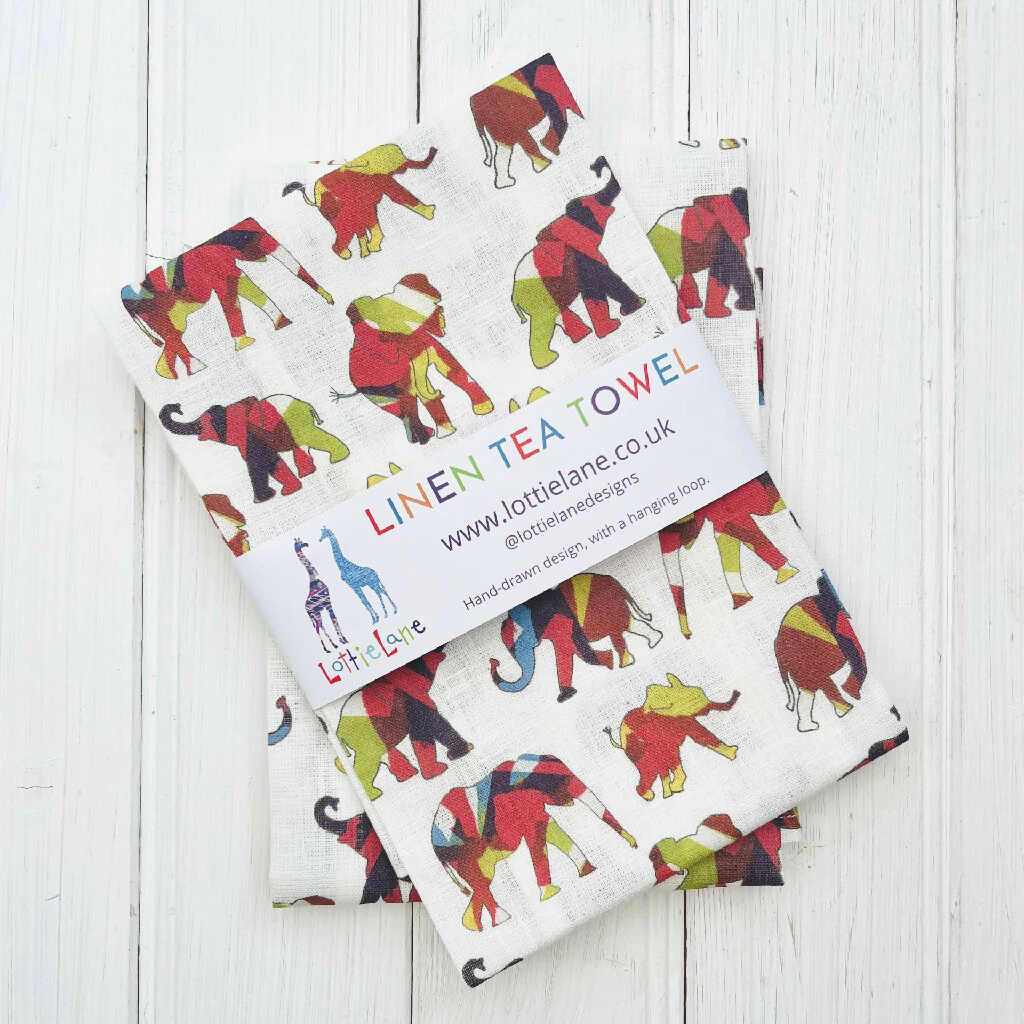 Linen Tea Towel - Animal Designs - Image 7