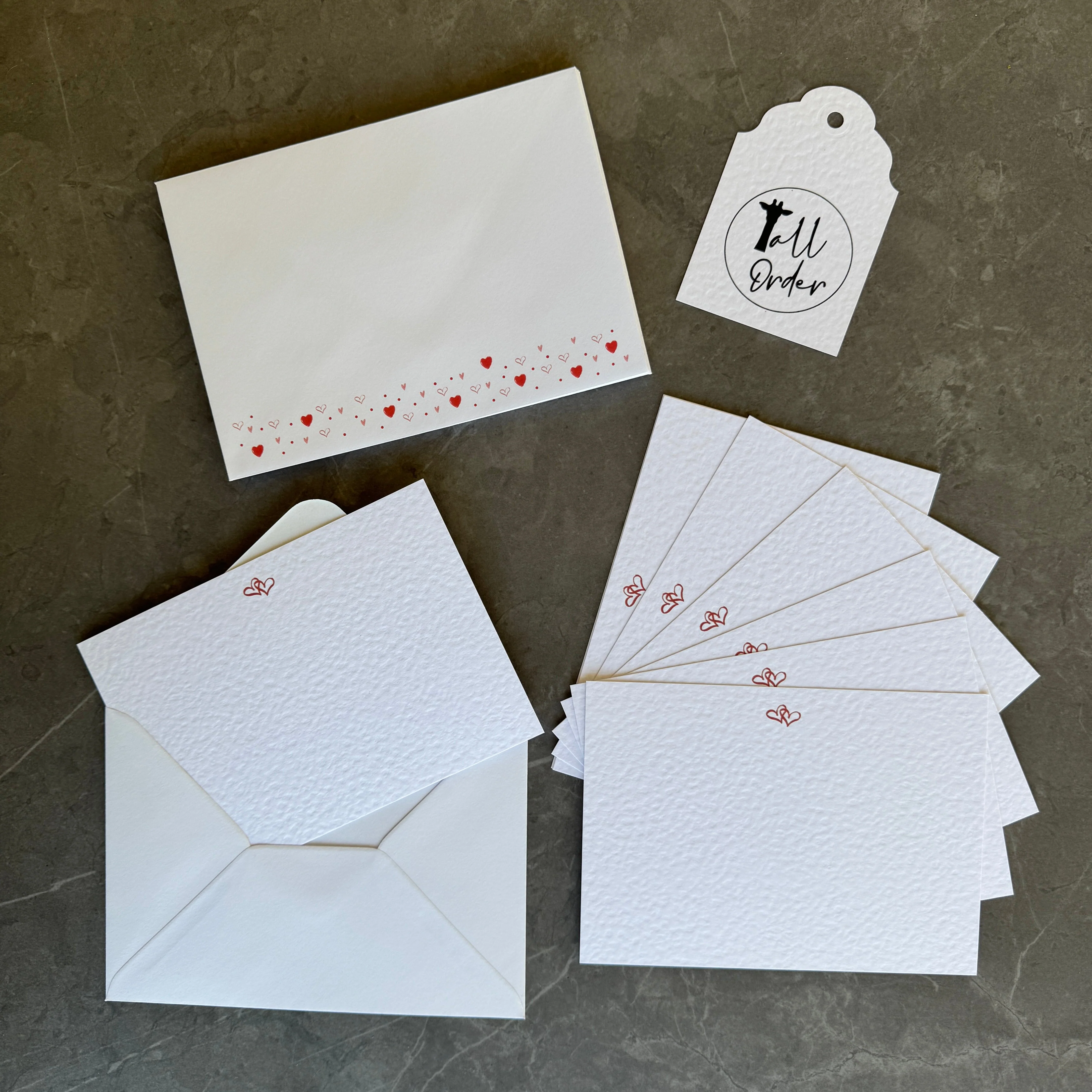 Linked Hearts Note Cards - Image 3
