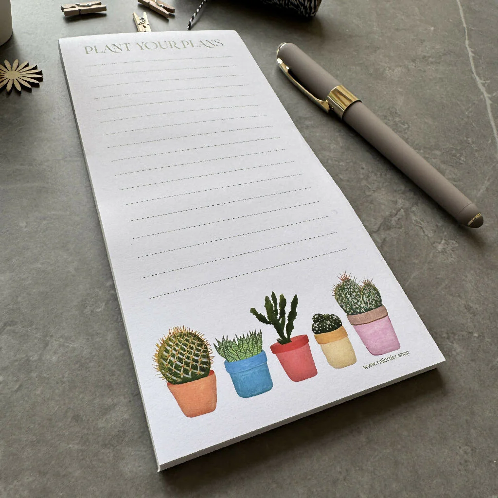 List Pad with Plant Pot Design - Image 2