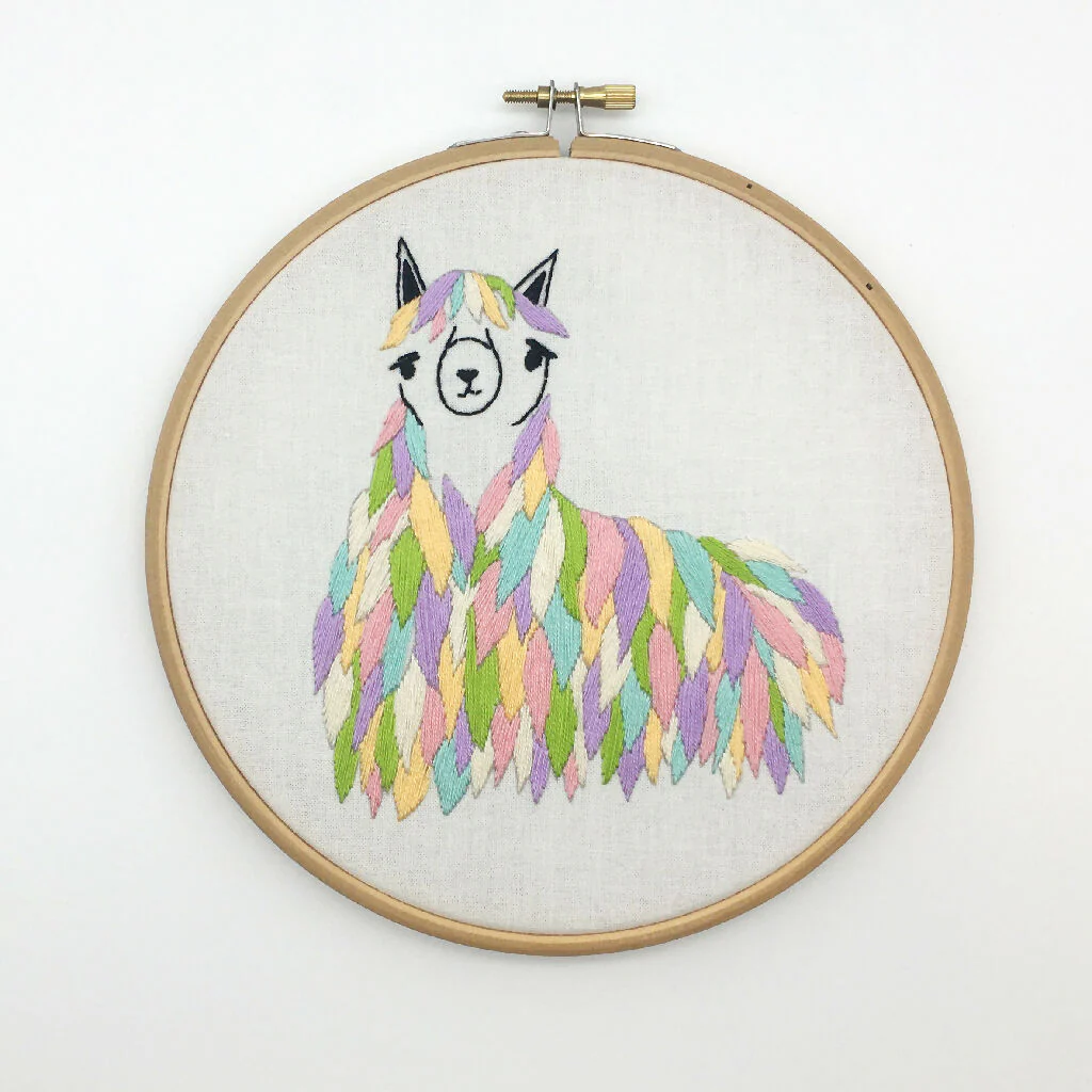Llama Embroidery Kit - Image 2