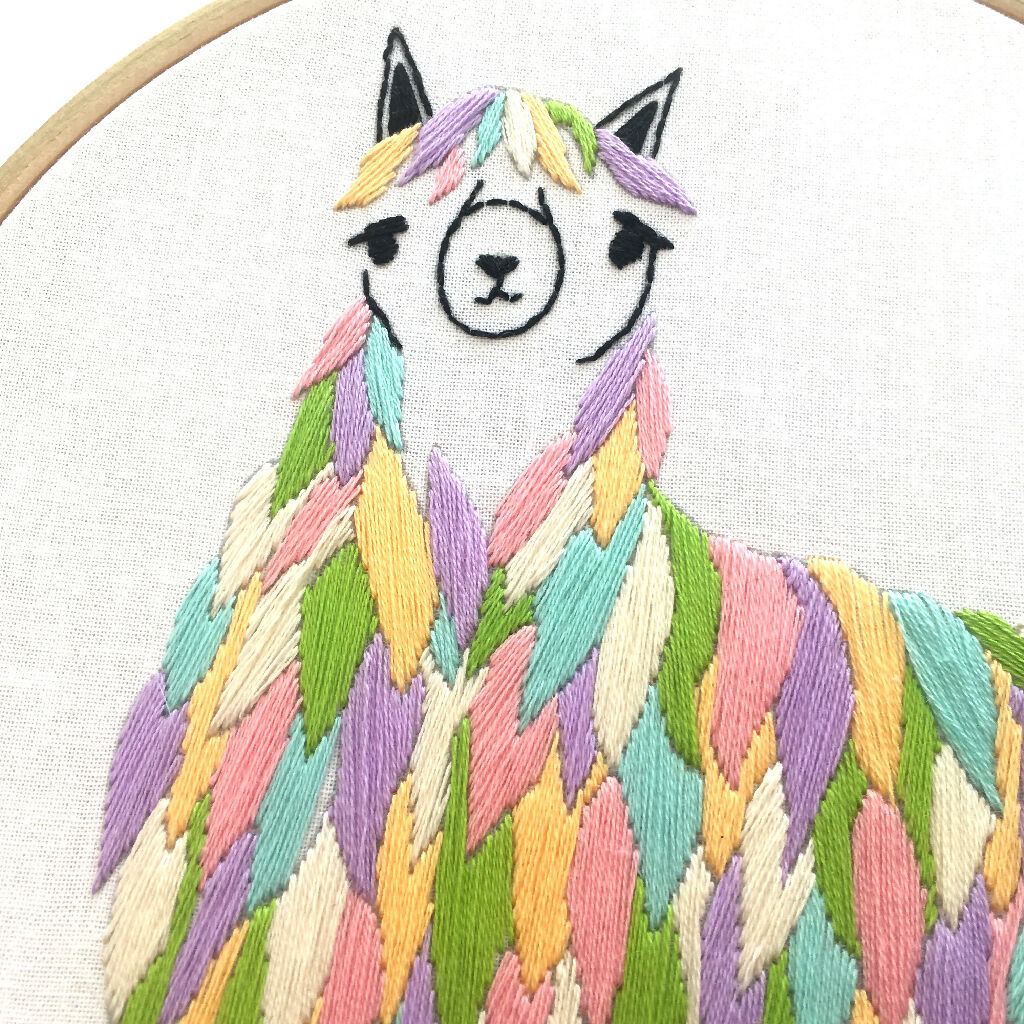 Llama Embroidery Kit - Image 3