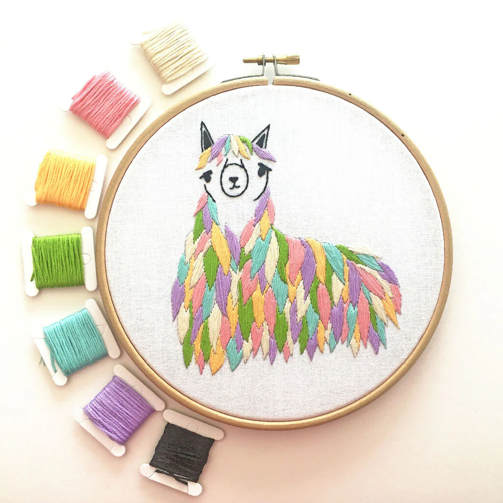 Llama Embroidery Kit - Image 4