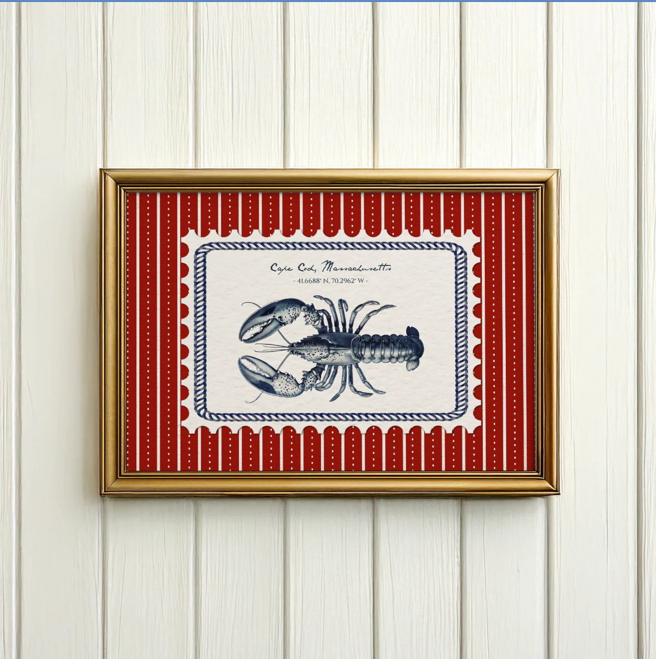 Lobster, Whale & Dolphin Set of 3, Nantucket East Coast Artwork - Image 2