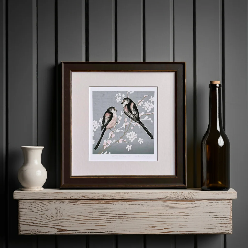 Long Tailed Tit -Signed and mounted Giclée Art Print - Image 3