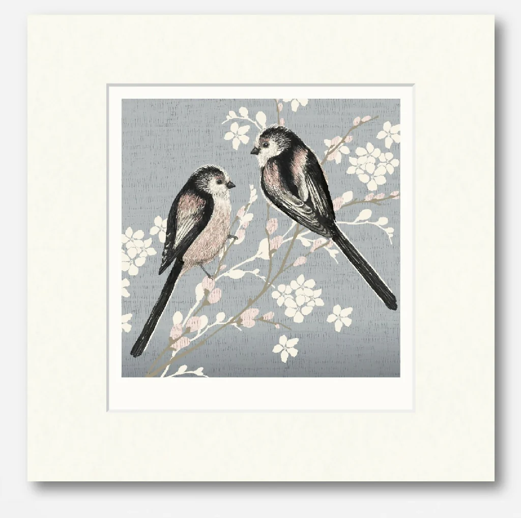 Long Tailed Tit -Signed and mounted Giclée Art Print - Image 4