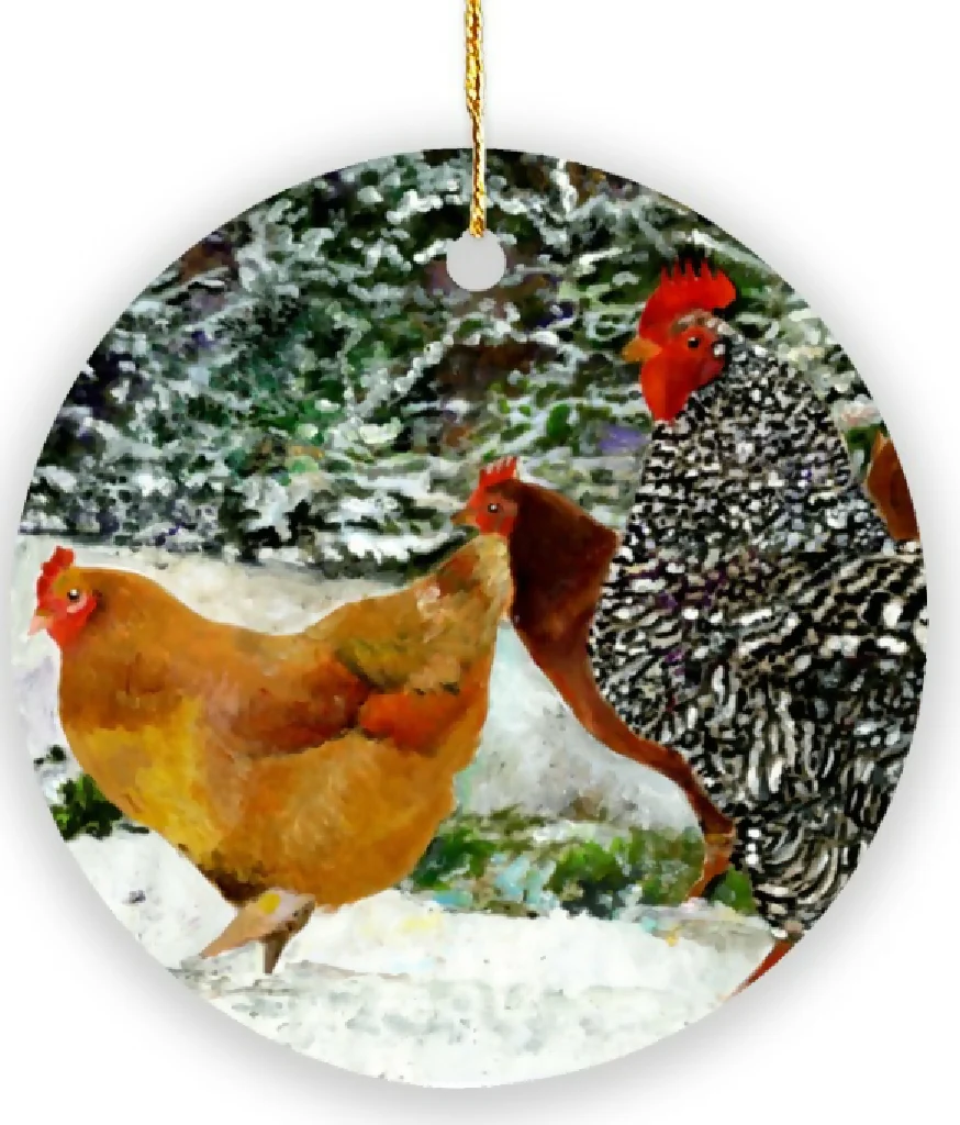 Lord of The Roost Ceramic Christmas Tree Ornament - Image 2