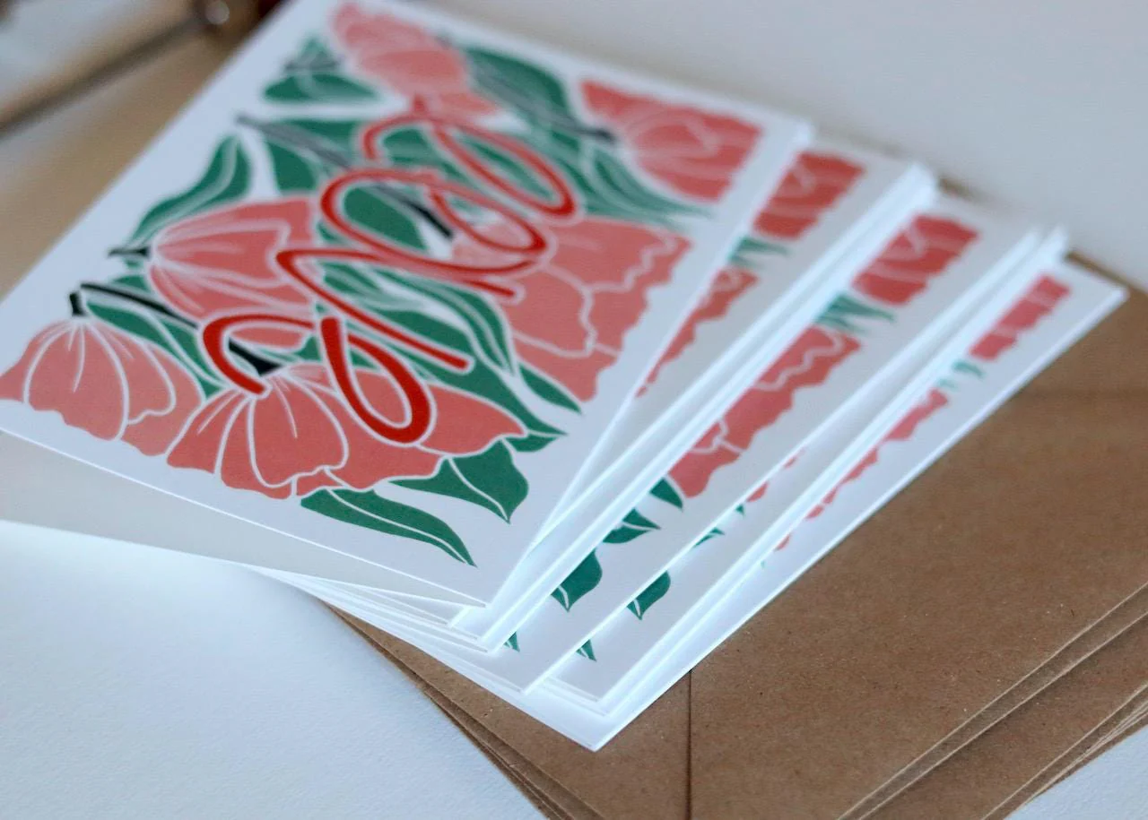 Love Amongst the Flowers Notecards - Set of 8 | Note Cards & Envelopes - Image 7