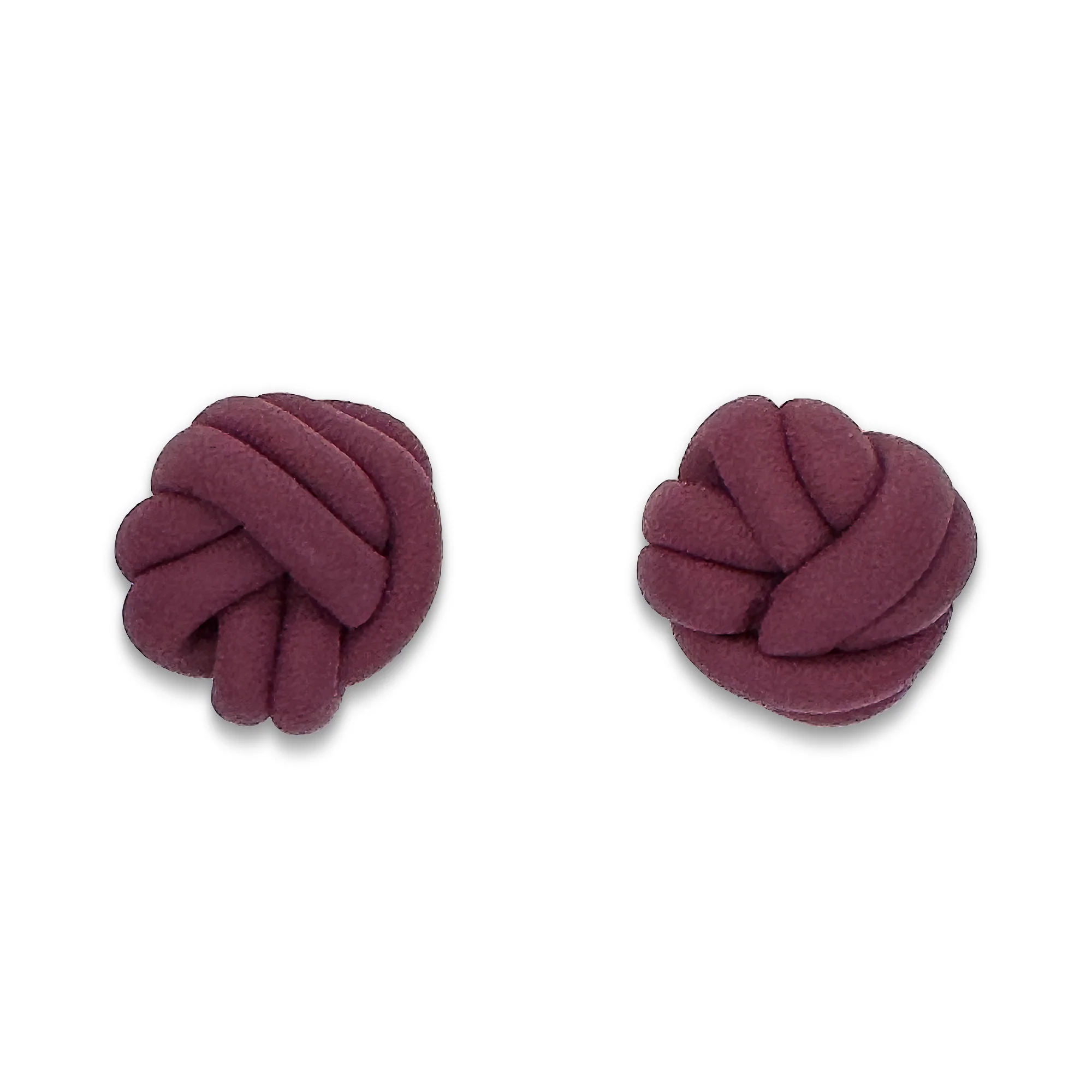 Love Knots | Burgundy | Stud Earrings - Image 2