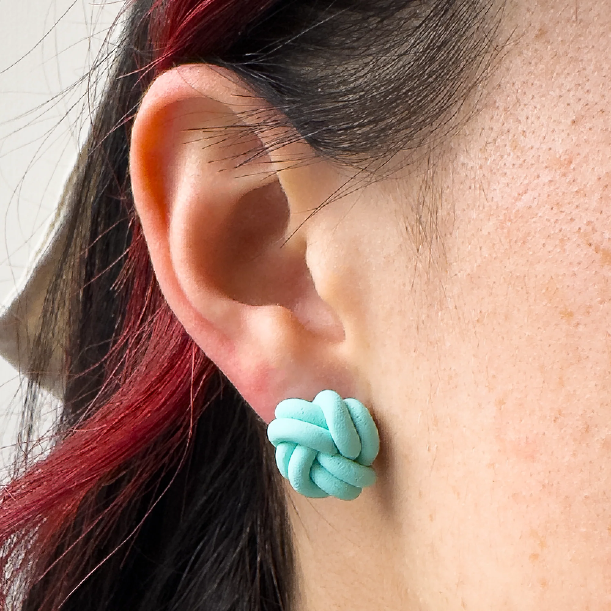 Love Knots | Mint | Stud Earrings