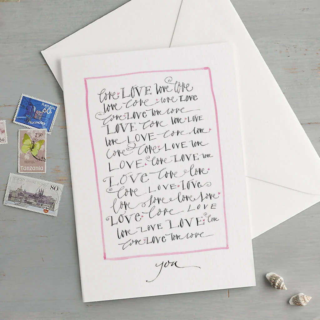 'Love, Love, Love...You' Greeting Card