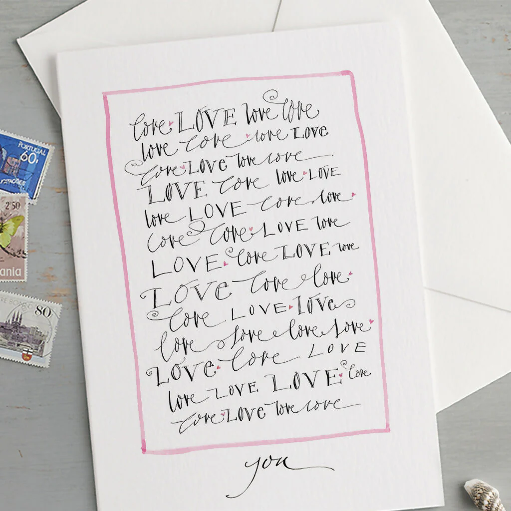 'Love, Love, Love...You' Greeting Card - Image 2