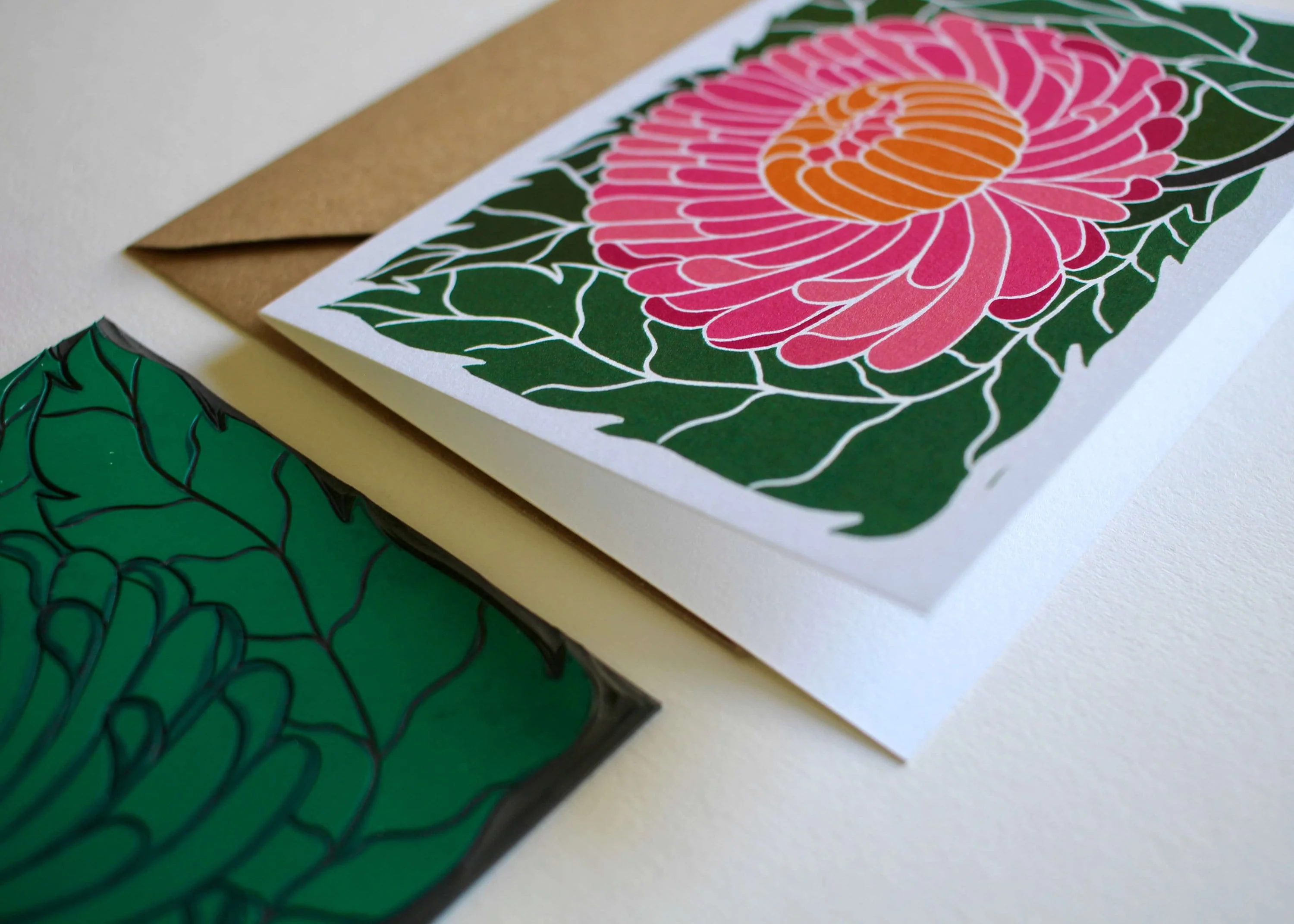 Luxury Chrysanthemum Flower Card | Single Card & Envelope - Image 6