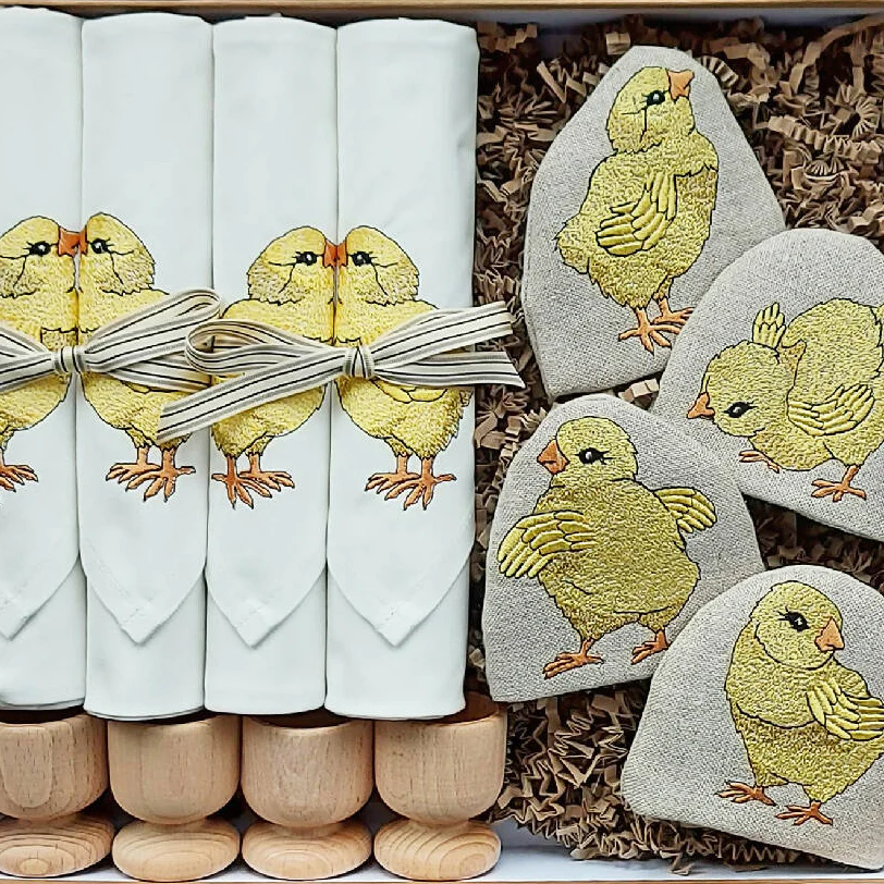 Luxury Embroidered Little Chick Gift Set - Image 8