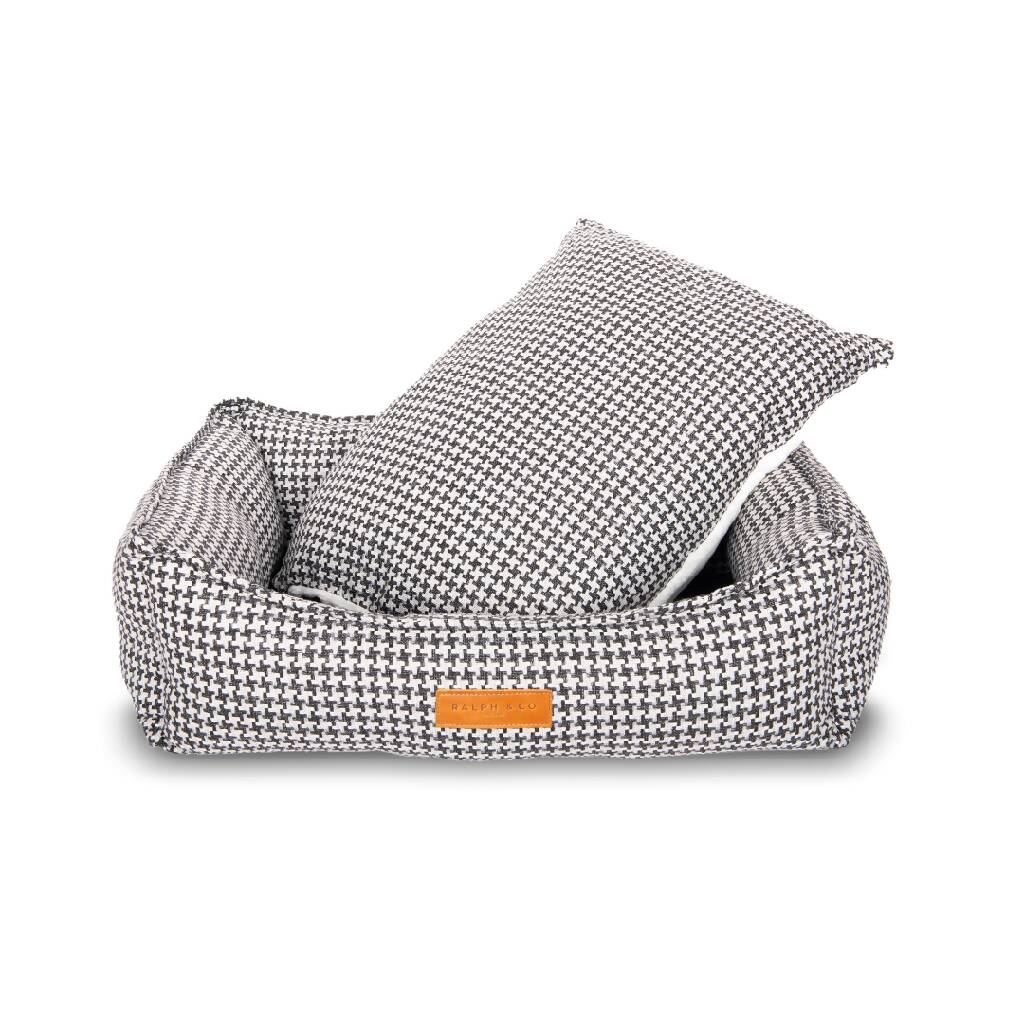 Luxury Houndstooth Dog Bed With Removable Covers | Kensington - Image 6