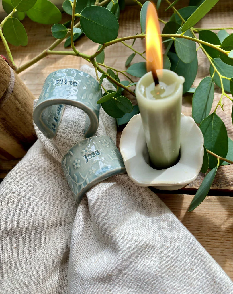 Luxury Personalised Ceramic Napkin Rings – Wedding Favours & Place Settings - Image 14