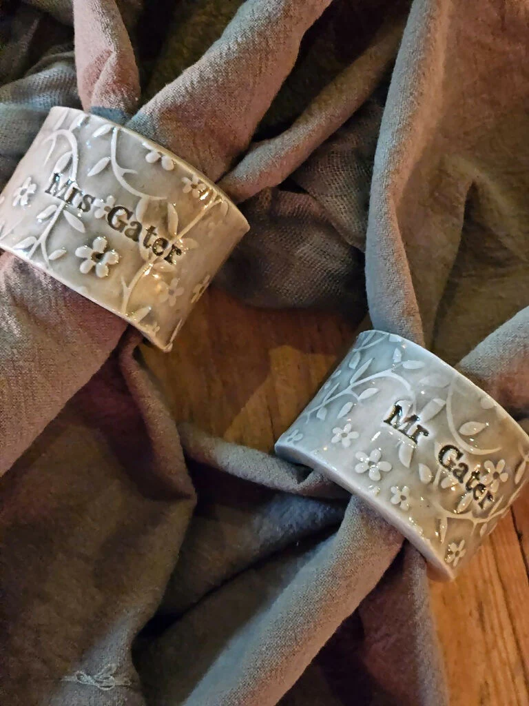 Luxury Personalised Ceramic Napkin Rings – Wedding Favours & Place Settings - Image 6