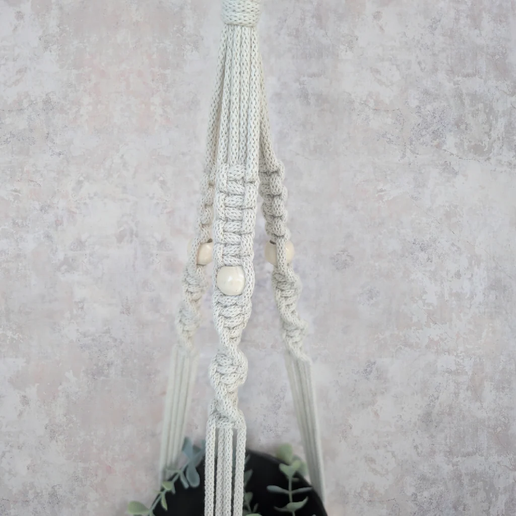 Macrame Plant Hanger Kit - Beginner - Image 4