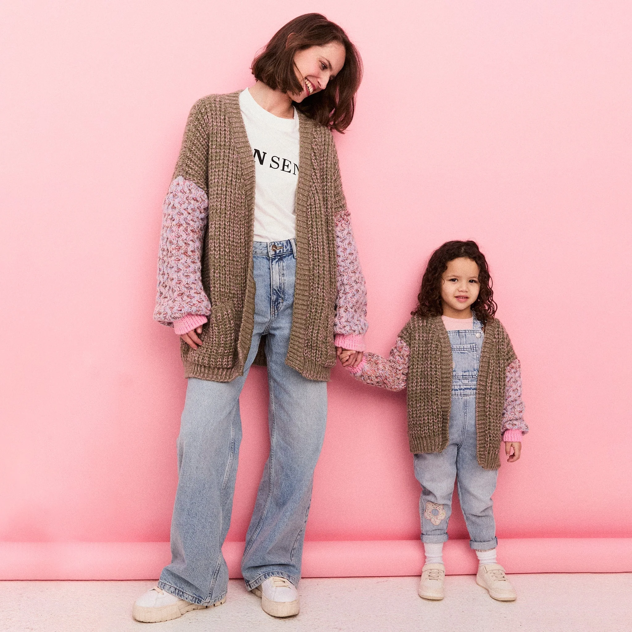 Madison Mini Me Oversized Balloon Sleeve Kids Cardigan - Image 9