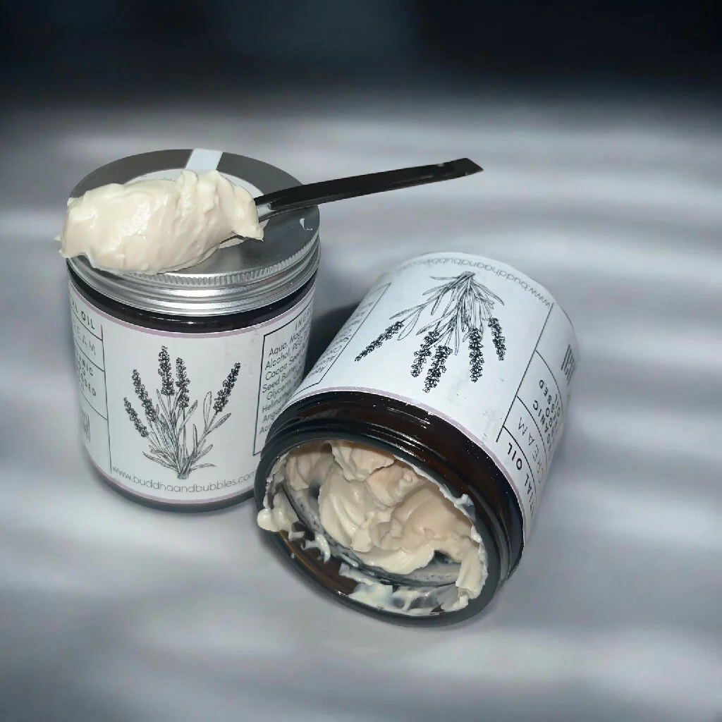 LARGE Magnesium Cream for Sleep, Restless Legs Muscle Cramps - Lavender Essential Oil 150g