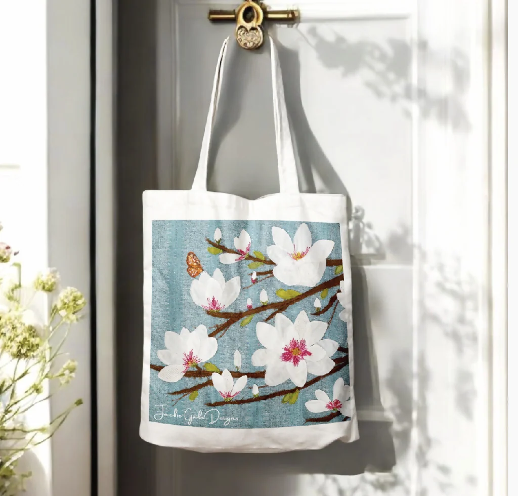 Magnolia Sky Canvas Tote Bag