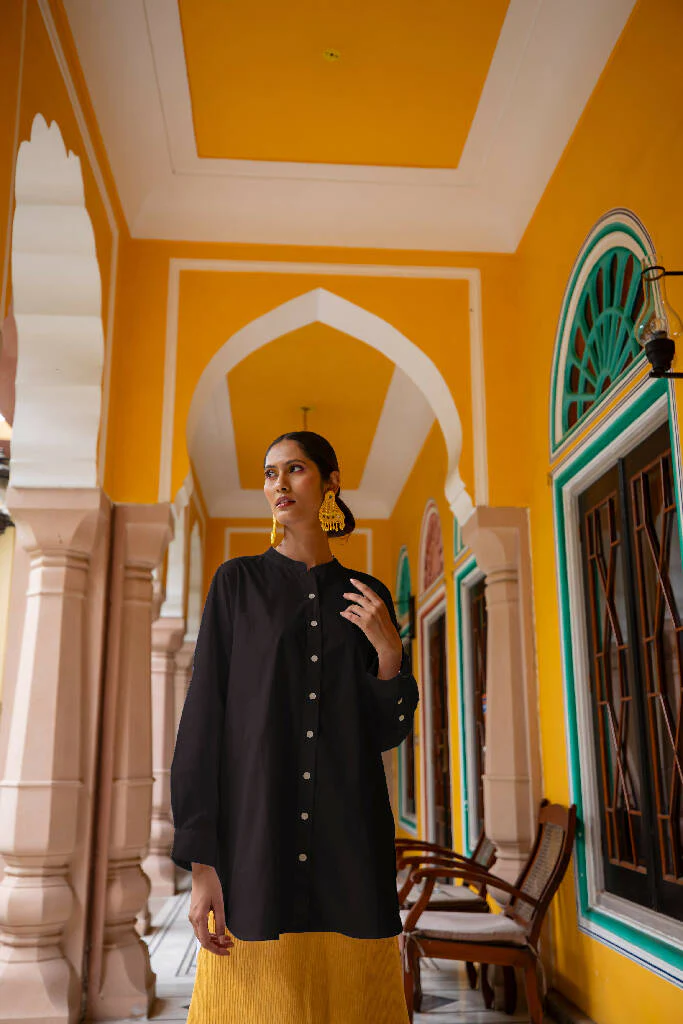 Malabar Oversized Shirt - Black