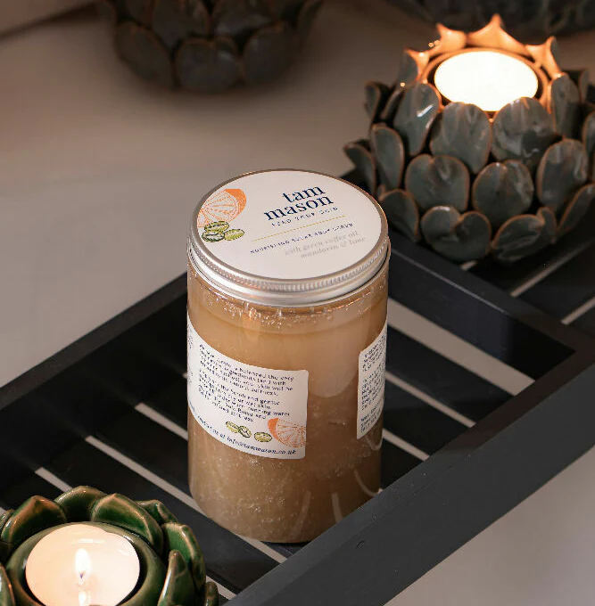 Mandarin & Lime Sugar Body Scrub with Green Coffee Oil, 450g - Image 3