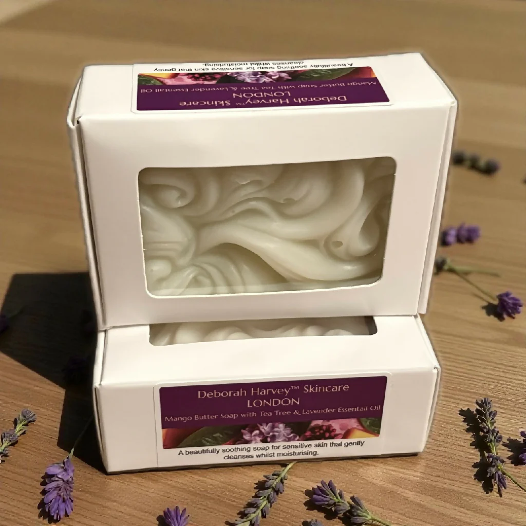 Mango Butter SOAP WITH TEA TREE & LAVENDER ESSENTIAL OIL - Image 4