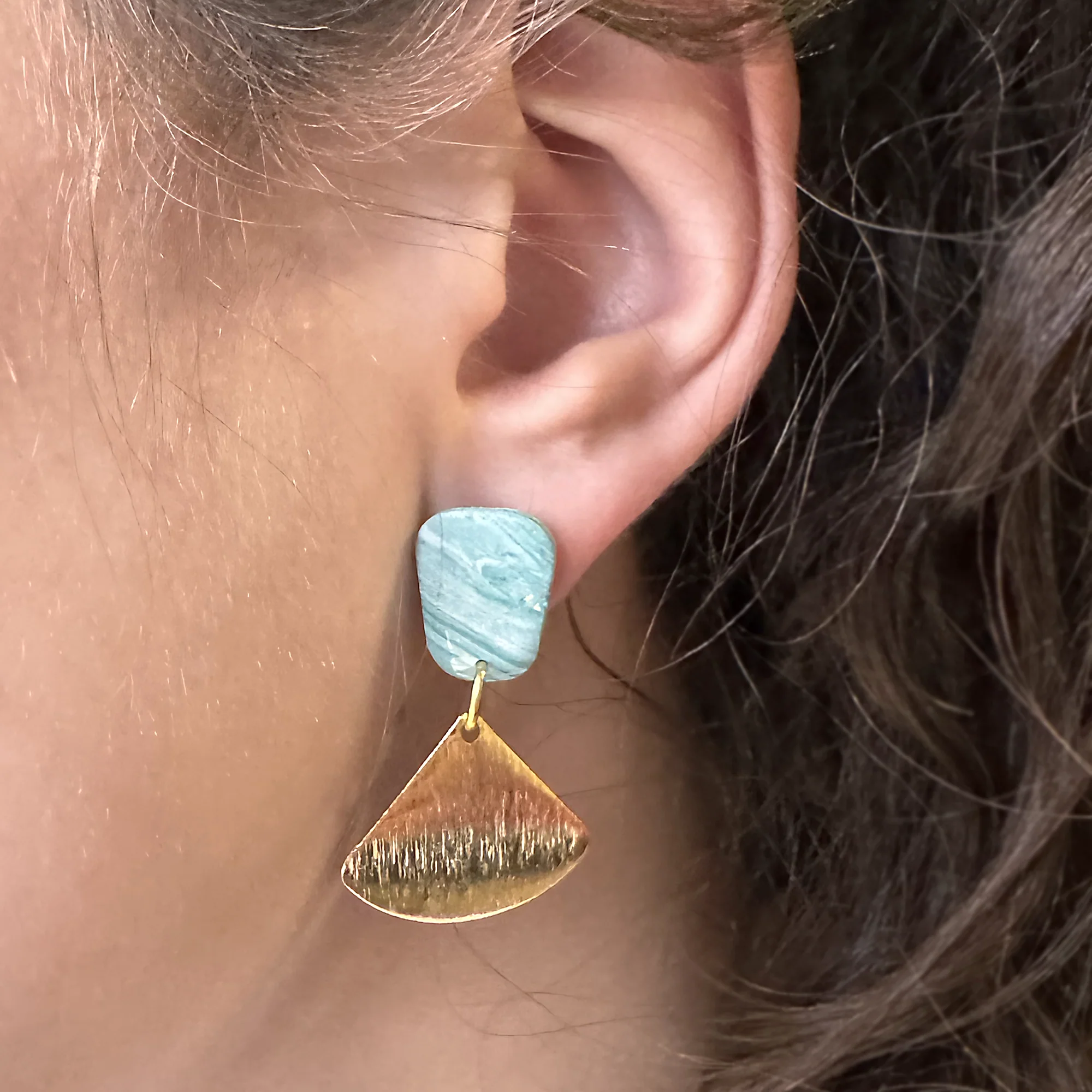 Marble Verde | Allure | Drop Earrings
