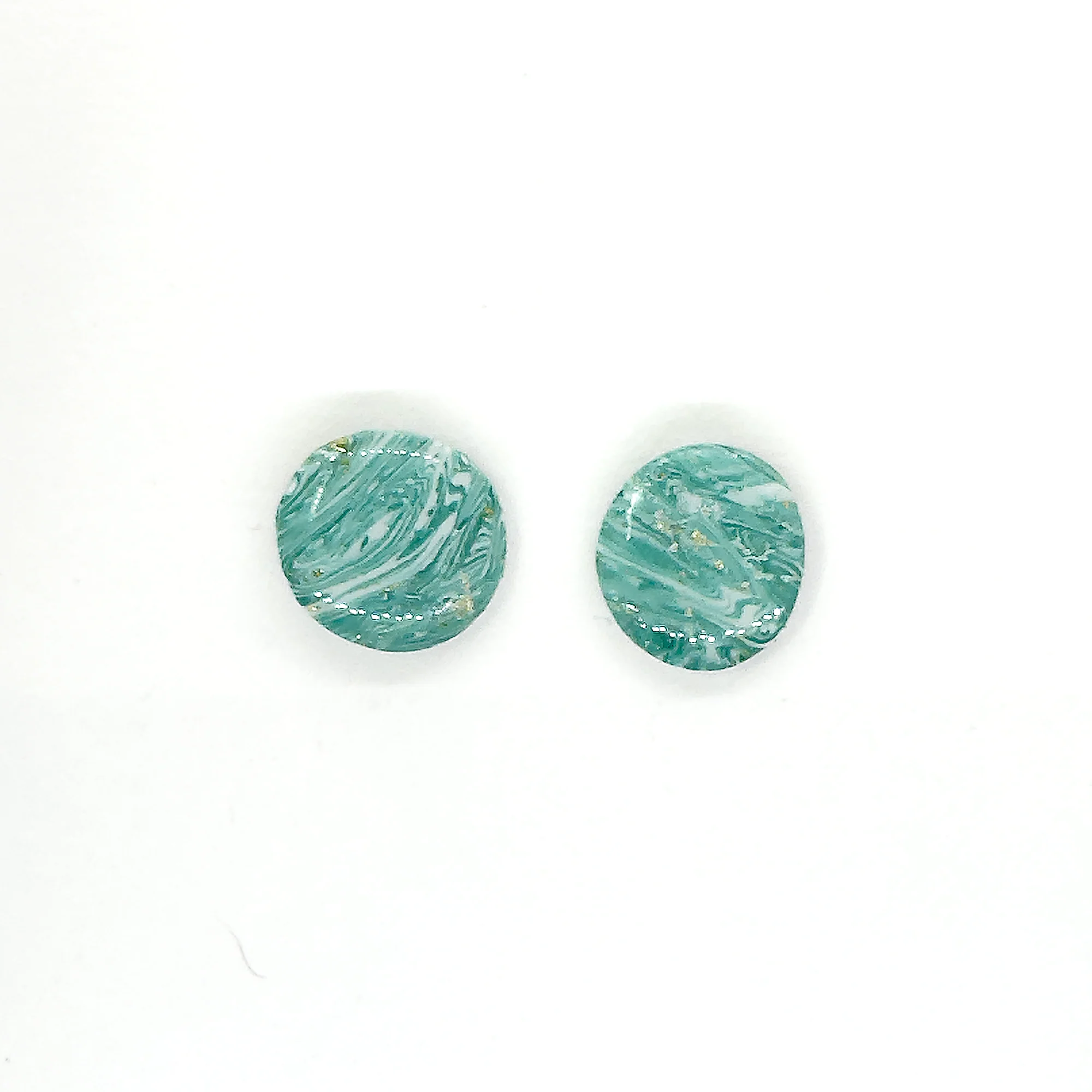Marble Verde | Classic | Stud Earrings - Image 3