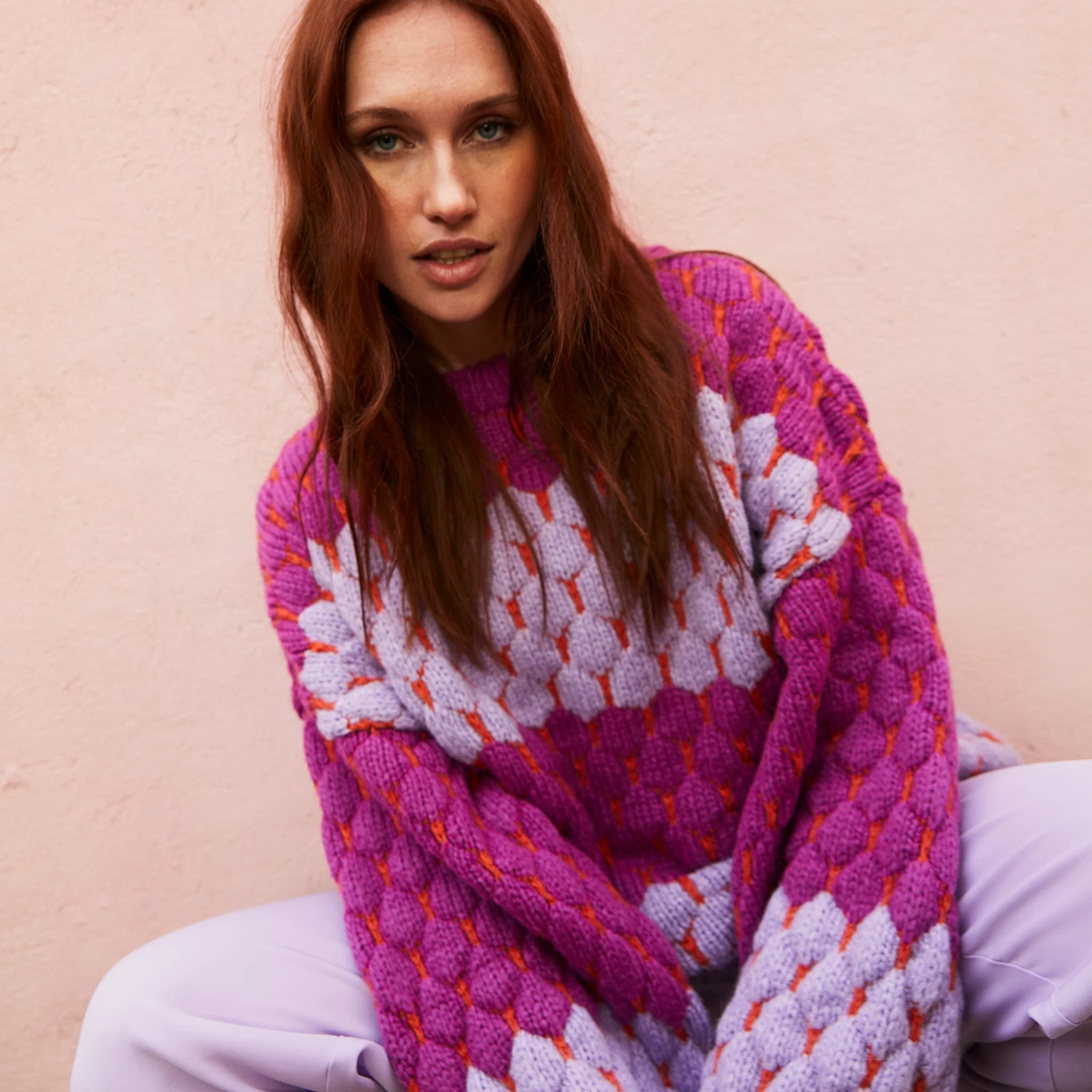 Marissa Bubble Stitch Stripe Jumper - Multi - Image 4