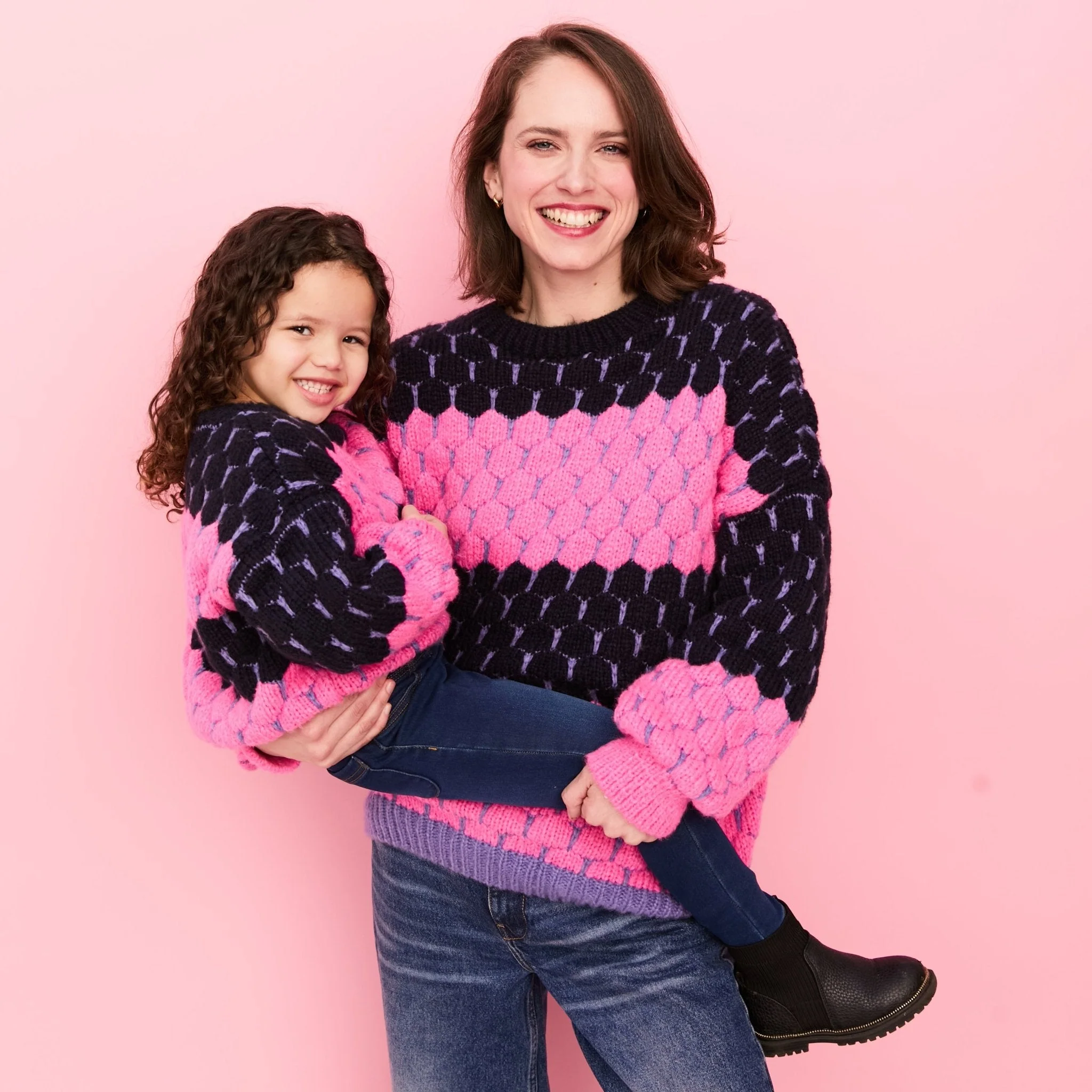 Marissa Mini Me Bubble Stitch Stripe Kids Jumper - Image 10
