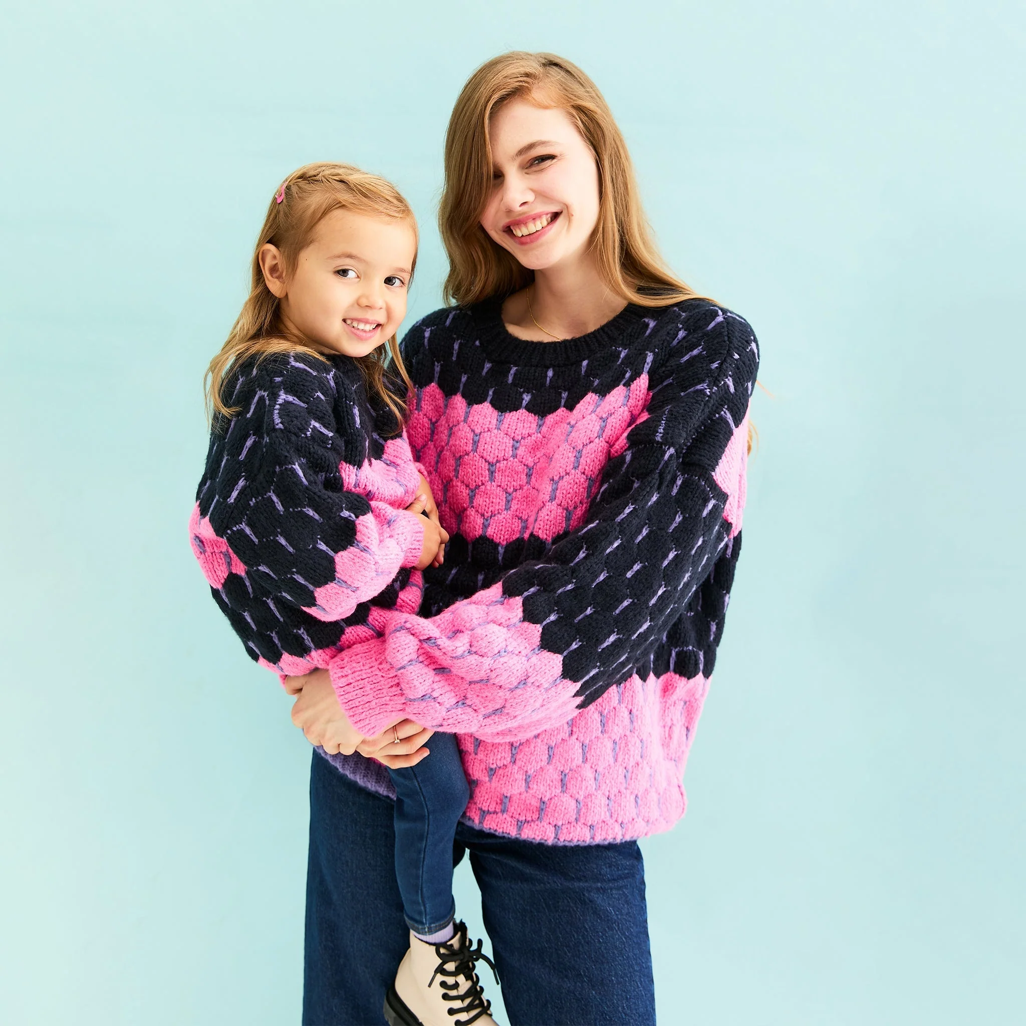 Marissa Mini Me Bubble Stitch Stripe Kids Jumper - Image 13