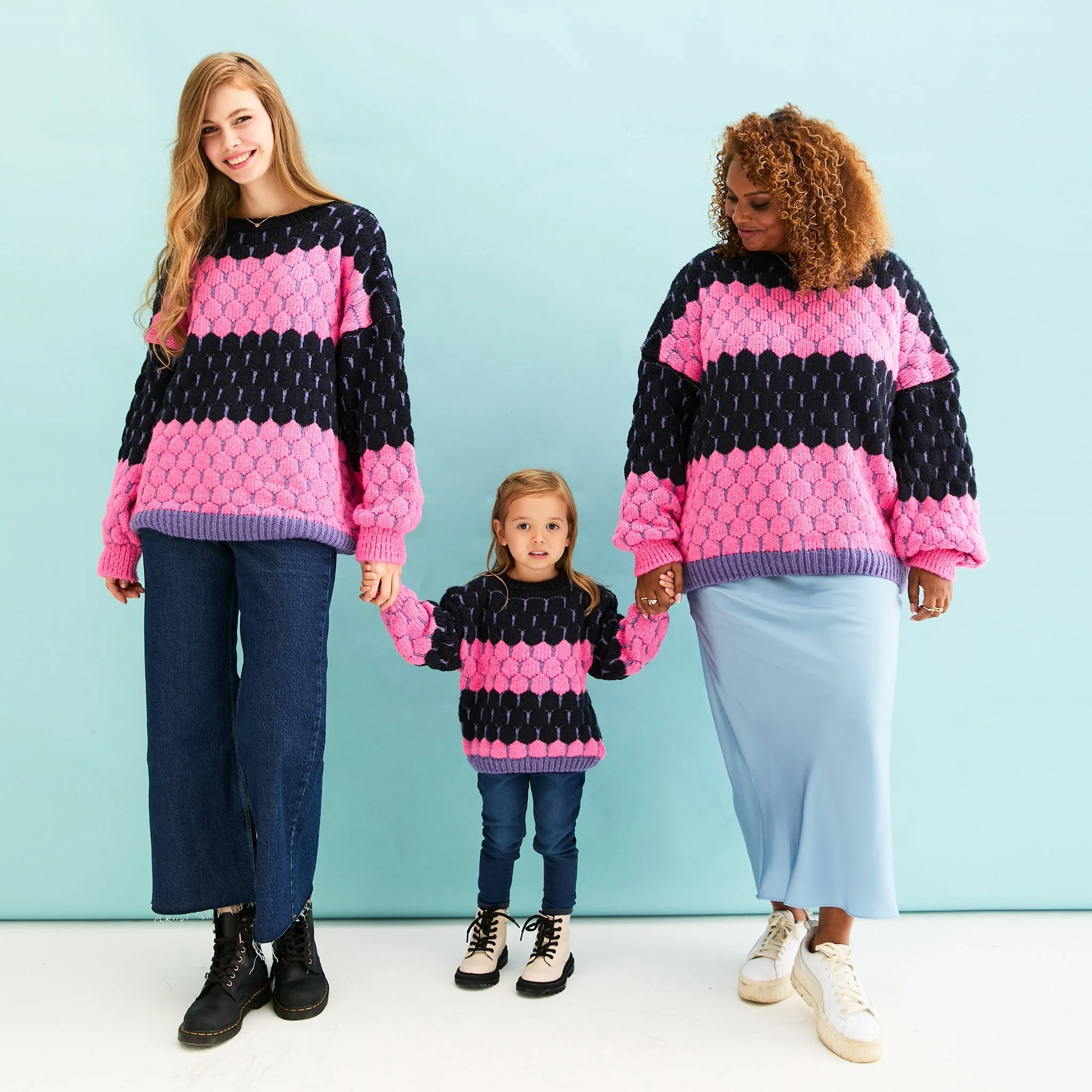 Marissa Stripe Bubble Stitch Jumper - Navy - Image 10