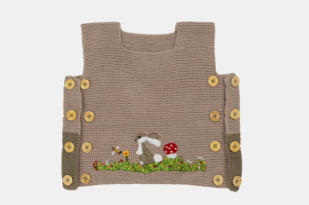 Meadow Bunny Organic Cotton Vest – Evergrow Adjustable Fit - Image 6