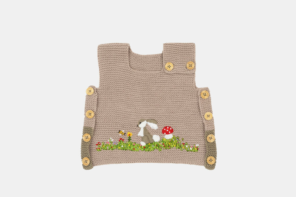 Meadow Bunny Organic Cotton Vest – Evergrow Adjustable Fit - Image 7