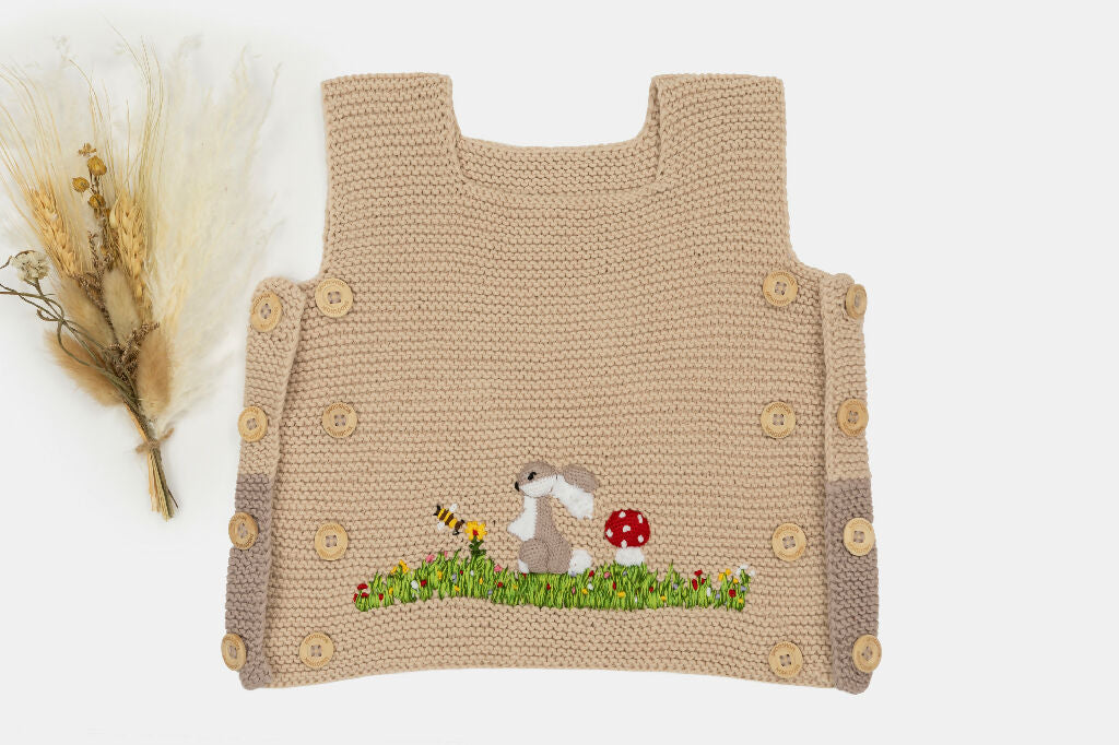 Meadow Bunny Organic Cotton Vest – Evergrow Adjustable Fit - Image 9