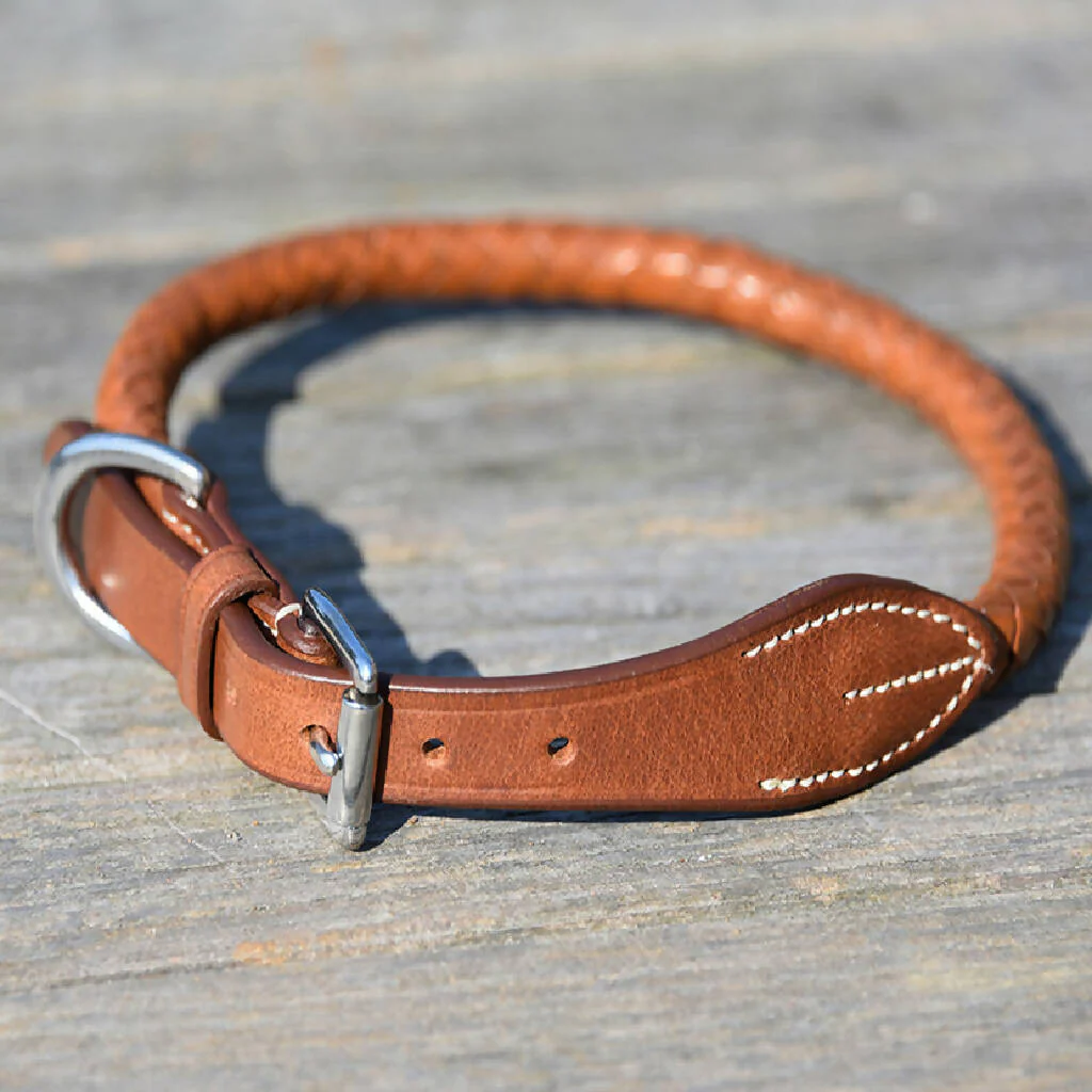 Mellbreak Plaited Leather Collar - Image 4