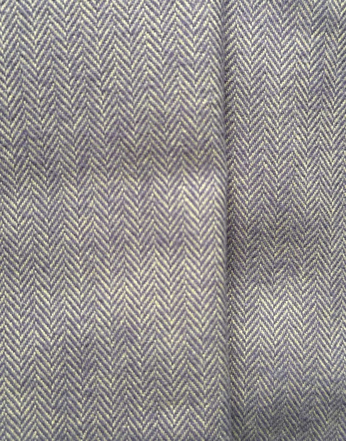 Men's Brushed Cotton Dressing Gown – Orkney Herringbone - Image 4