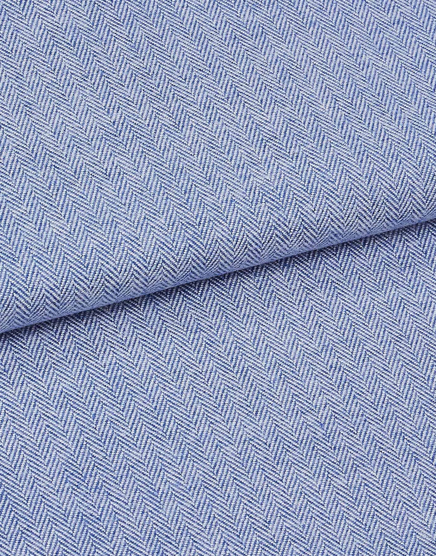 Men's Brushed Cotton Dressing Gown – Staffordshire Blue Herringbone - Image 7