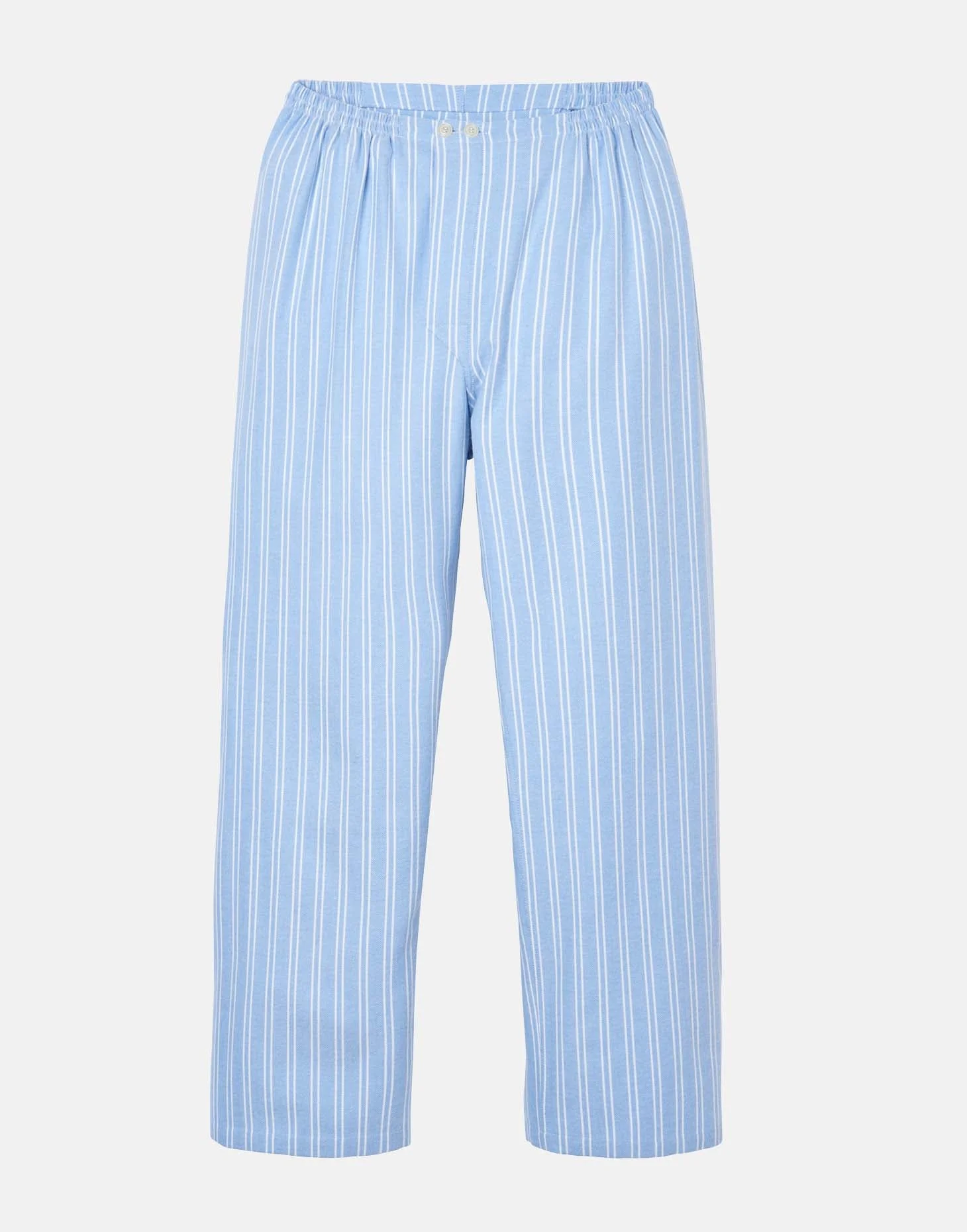 Men's Brushed Cotton Pyjama Set – Westwood Blue Stripe - Image 8